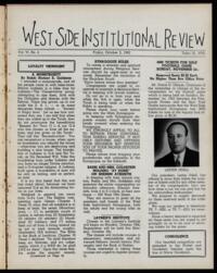 West Side Institutional Review Vol. VI No. 04