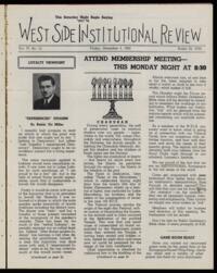 West Side Institutional Review Vol. VI No. 13