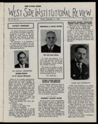 West Side Institutional Review Vol. VI No. 14