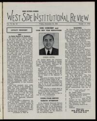West Side Institutional Review Vol. VI No. 16