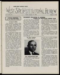 West Side Institutional Review Vol. VI No. 19