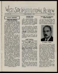West Side Institutional Review Vol. VI No. 22