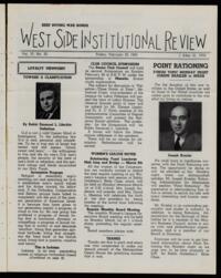 West Side Institutional Review Vol. VI No. 25