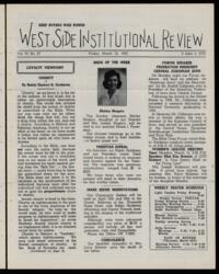 West Side Institutional Review Vol. VI No. 27