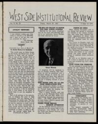 West Side Institutional Review Vol. VI No. 29