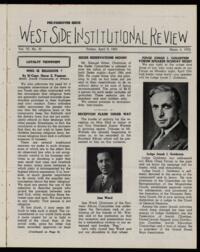West Side Institutional Review Vol. VI No. 31
