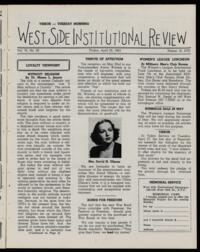 West Side Institutional Review Vol. VI No. 33