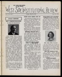 West Side Institutional Review Vol. VI No. 38