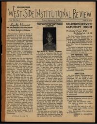 West Side Institutional Review Vol. VIII No. 01