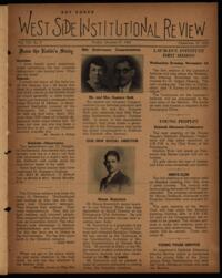 West Side Institutional Review Vol. VIII No. 08