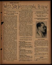 West Side Institutional Review Vol. VIII No. 11