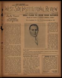West Side Institutional Review Vol. VIII No. 14