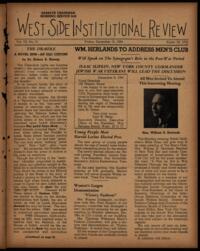 West Side Institutional Review Vol. VIII No. 15