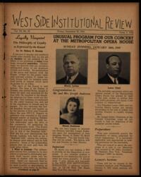 West Side Institutional Review Vol. VIII No. 16
