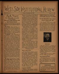 West Side Institutional Review Vol. VIII No. 17