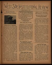 West Side Institutional Review Vol. VIII No. 18