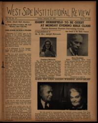 West Side Institutional Review Vol. VIII No. 19