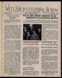 West Side Institutional Review Vol. VIII No. 23
