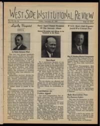 West Side Institutional Review Vol. VIII No. 25