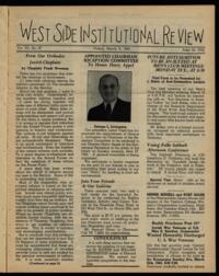 West Side Institutional Review Vol. VIII No. 27