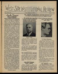 West Side Institutional Review Vol. VIII No. 28