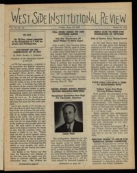 West Side Institutional Review Vol. VIII No. 32