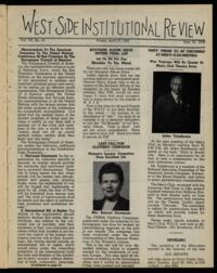 West Side Institutional Review Vol. VIII No. 34