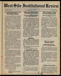 West Side Institutional Review Vol. VIII No. 35