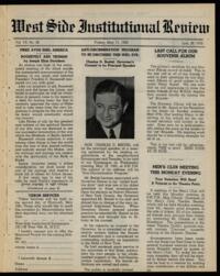 West Side Institutional Review Vol. VIII No. 36