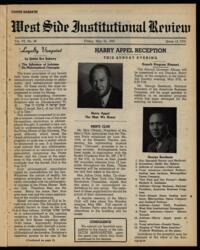West Side Institutional Review Vol. VIII No. 38