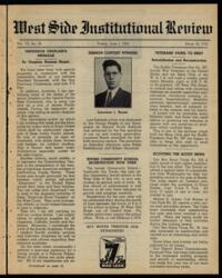 West Side Institutional Review Vol. VIII No. 39