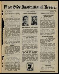 West Side Institutional Review Vol. VIII No. 40