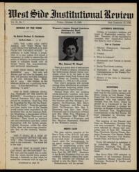 West Side Institutional Review Vol. IX No. 07