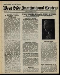West Side Institutional Review Vol. IX No. 14