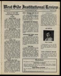 West Side Institutional Review Vol. IX No. 16