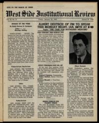 West Side Institutional Review Vol. IX No. 21