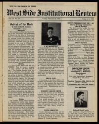 West Side Institutional Review Vol. IX No. 23