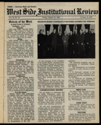 West Side Institutional Review Vol. IX No. 28