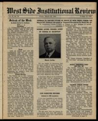 West Side Institutional Review Vol. IX No. 29
