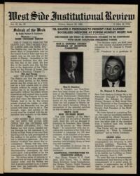 West Side Institutional Review Vol. IX No. 30