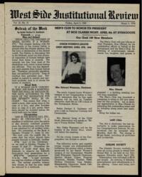 West Side Institutional Review Vol. IX No. 31