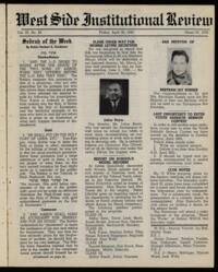 West Side Institutional Review Vol. IX No. 33