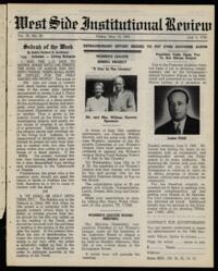 West Side Institutional Review Vol. IX No. 35