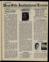 West Side Institutional Review Vol. IX No. 38