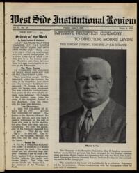 West Side Institutional Review Vol. IX No. 39