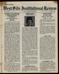 West Side Institutional Review Vol. X No. 02