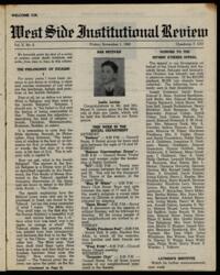 West Side Institutional Review Vol. X No. 08