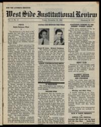 West Side Institutional Review Vol. X No. 11