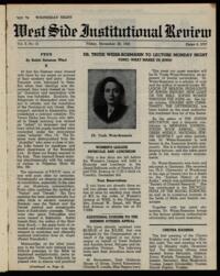 West Side Institutional Review Vol. X No. 12