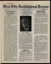 West Side Institutional Review Vol. X No. 30